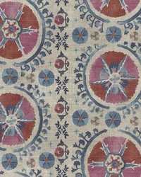 Fleurus Wallpaper Red Blue by   