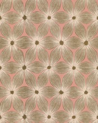 Everlasting Wallpaper Coral Gold by   