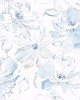 York Wallcovering Floral Dreams Wallpaper Blue