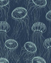 Atolla Wallpaper Blues by  York Wallcovering 