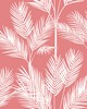 York Wallcovering King Palm Silhouette Wallpaper Coral