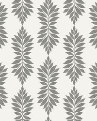 Broadsands Botanica Wallpaper Gray Off White by   