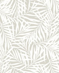 Oahu Fronds Wallpaper Cream Off White by   