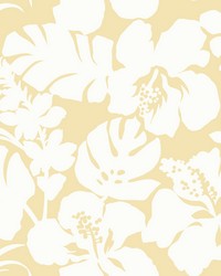 Hibiscus Arboretum Wallpaper Yellow by   