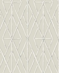 Riviera Bamboo Trellis Wallpaper Cream by   