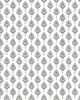 York Wallcovering French Scallop Wallpaper Gray
