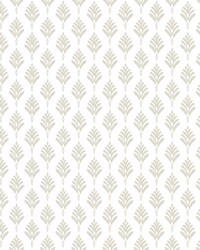 French Scallop Wallpaper Off White by   