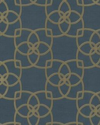 Serendipity Wallpaper Navy by   
