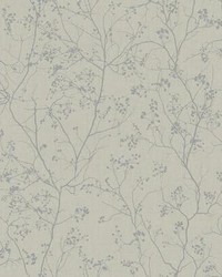 Luminous Branches Wallpaper Gray Silver by   