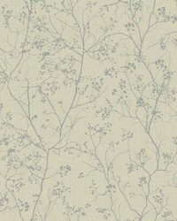 Luminous Branches Wallpaper Taupe Silver by   