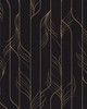 York Wallcovering Elemental Thread Black & Gold