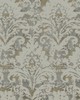York Wallcovering Velvet Crush Damask Taupe & Gold
