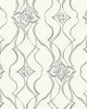 York Wallcovering Pirouette White & Silver