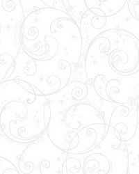 Disney Princess Perfect Scroll Wallpaper White Glitter by   