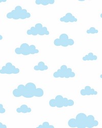 Disney Winnie the Pooh Cloud Wallpaper Blue by   