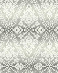 Tudor Diamond Damask Wallpaper Black by   