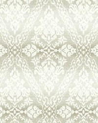 Tudor Diamond Damask Wallpaper Off White by   