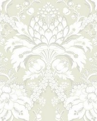 French Artichoke Dam Wallpaper Beige Gold by   