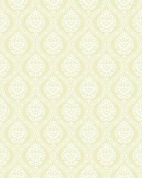 Petite Ogee Wallpaper Yellow by   