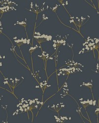 Enchanted Wallpaper Blue by  York Wallcovering 