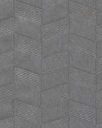 Chevron Weave Wallpaper Charcoal by   