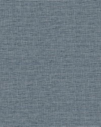 Silk Linen Weave Wallpaper Navy by   