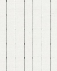 In Stitches Stripe Wallpaper Black Cream by   