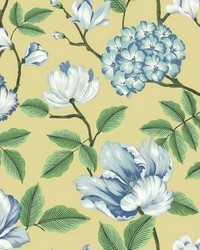 Morning Garden Wallpaper Yellow by   