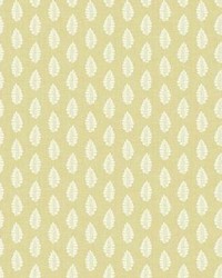 Leaf Pendant Wallpaper Yellow by   