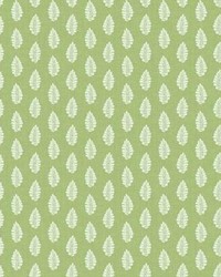 Leaf Pendant Wallpaper Green by   
