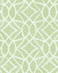 Boxwood Garden Wallpaper Light Green by  Roth and Tompkins Textiles 