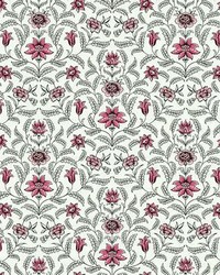 Vintage Blooms Wallpaper Red by   