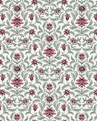 Vintage Blooms Wallpaper Red by   