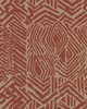 York Wallcovering Tribal Print Wallpaper Red/Tan