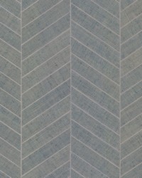 Atelier Herringbone Wallpaper Light Gray by   