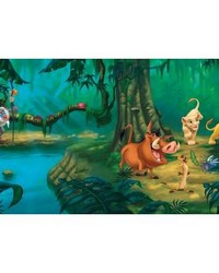 LION KING CHAIR RAIL PREPASTED MURAL 6 X 10.5  ULTRASTRIPPABLE by   