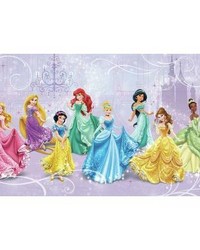 DISNEY PRINCESS ROYAL DEBUT PREPASTED MURAL 6 X 10.5  ULTRASTRIPPABLE by   