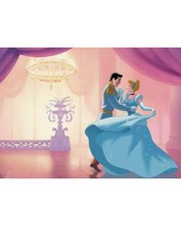 DISNEY PRINCESS CINDERELLA SO THIS IS LOVE XL CHAIR RAIL PREPASTED MURAL 6 X 10.5  ULTRASTRIPPABLE by   