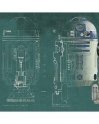 STAR WARS R2D2 PREPASTED MURAL 6 X 7.5  ULTRASTRIPPABLE by   