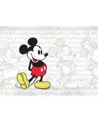 MICKEY MOUSE  CLASSIC MICKEY XL CHAIR RAIL PREPASTED MURAL 6 X 10.5  ULTRASTRIPPABLE by   