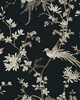 York Wallcovering Bird And Blossom Chinoserie Wallpaper Black