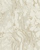 York Wallcovering Polished Marble Wallpaper White/Gold