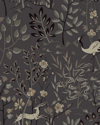 Aspen Wallpaper Gray by   