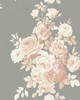 York Wallcovering Tea Rose  Blush/Grey