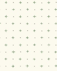 Cross Stitch Wallpaper Green by   