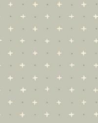 Cross Stitch Wallpaper Grey by  Stroheim 