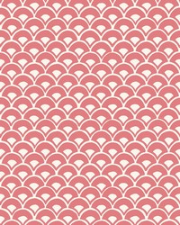 Stacked Scallops Wallpaper Pink by  Stroheim 