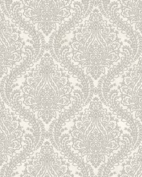 Mixed Metals Tattersall Damask Wallpaper MR643711 by   