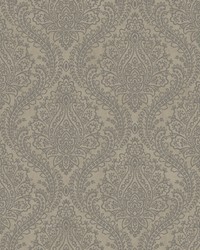 Mixed Metals Tattersall Damask Wallpaper MR643714 by   