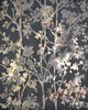 York Wallcovering Shimmering Foliage Wallpaper Black/Multi